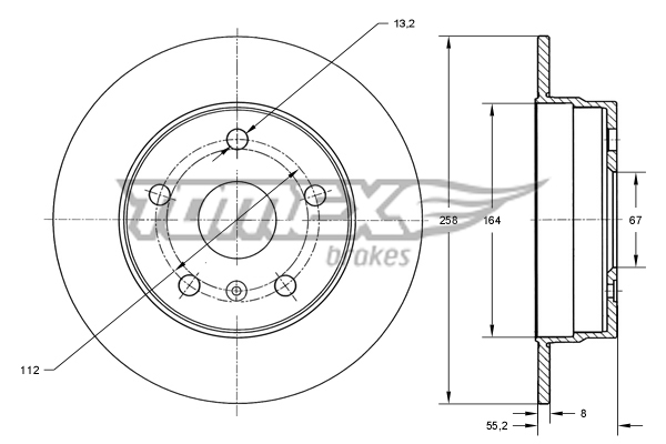 TOMEX Brakes TX 72-43...